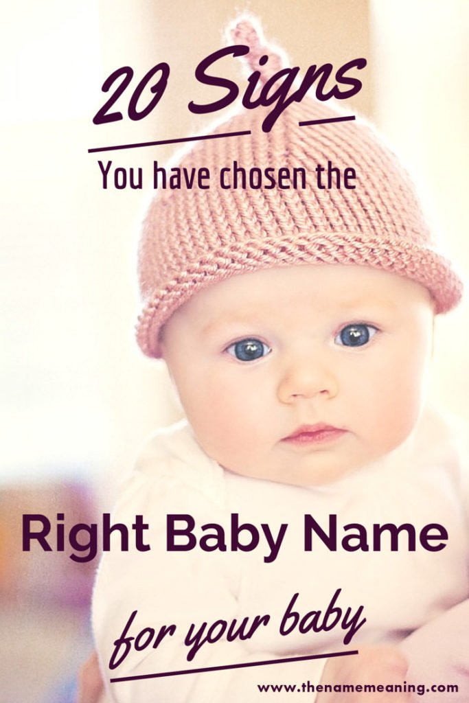 20 Signs You Picked The Right Baby Name