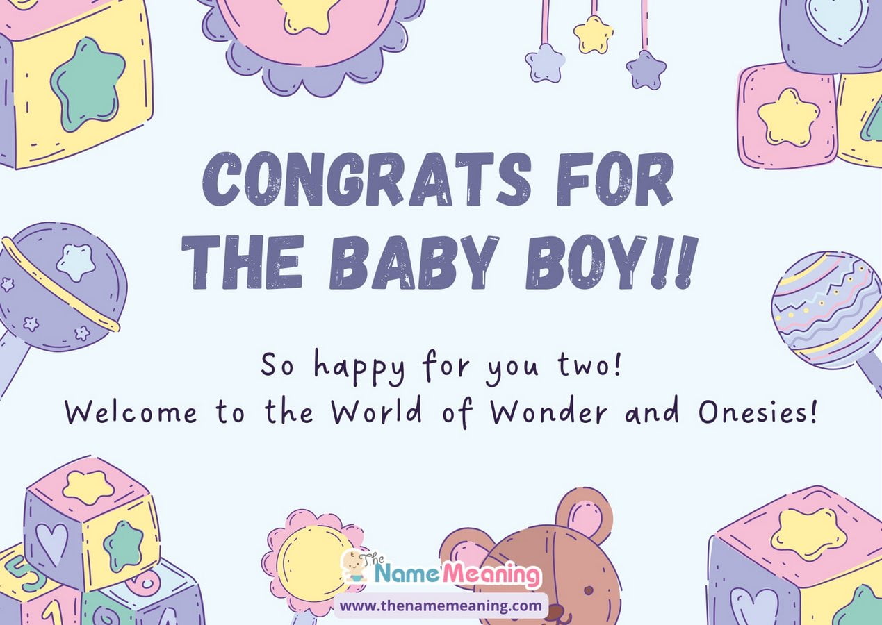 Best Wishes for newborn Baby Boy - Congratulations Messages