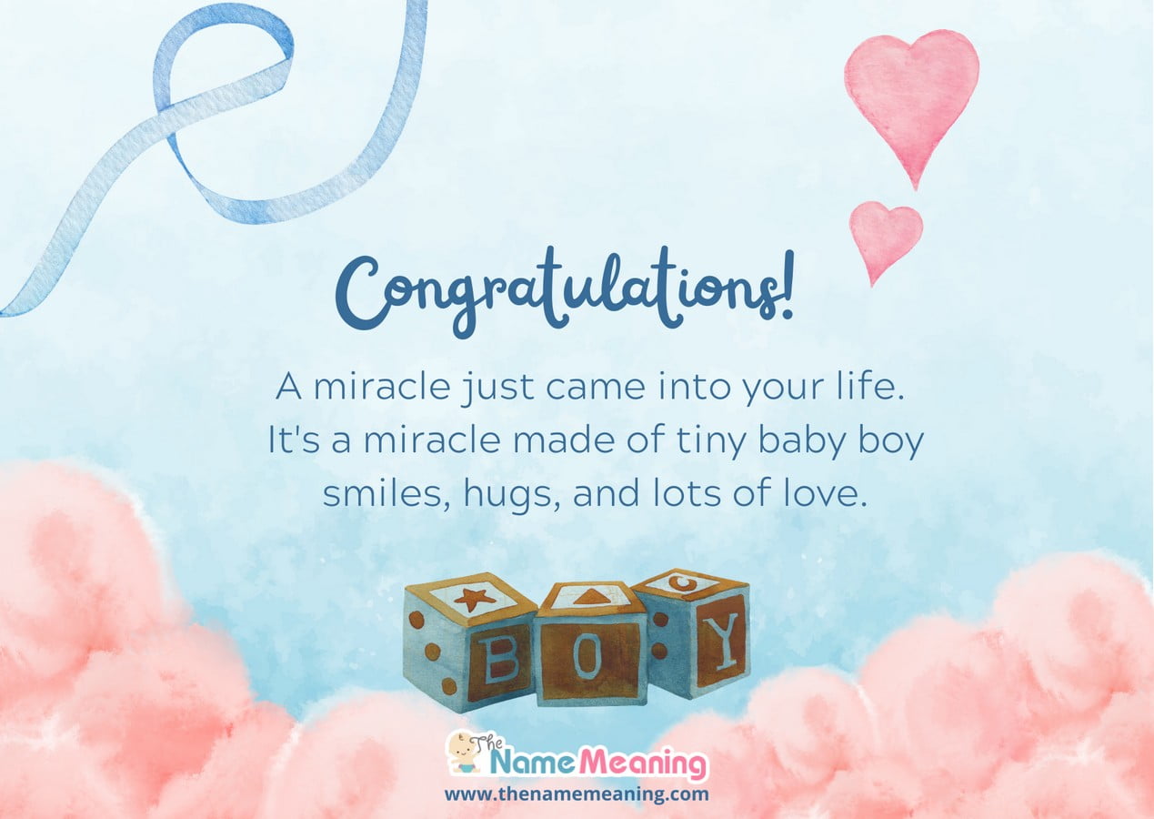 Best Wishes for newborn Baby Boy - Congratulations Messages