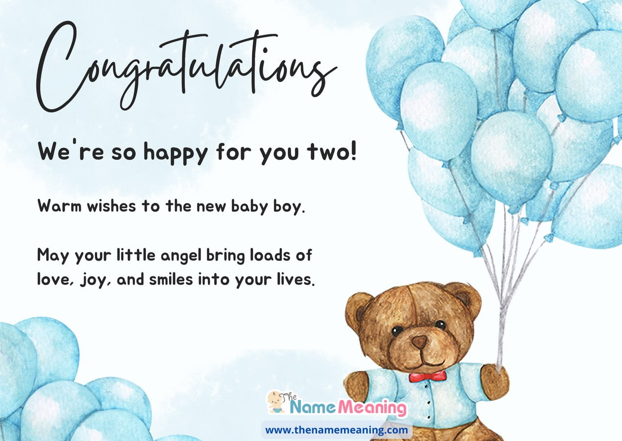 Best Wishes for newborn Baby Boy - Congratulations Messages